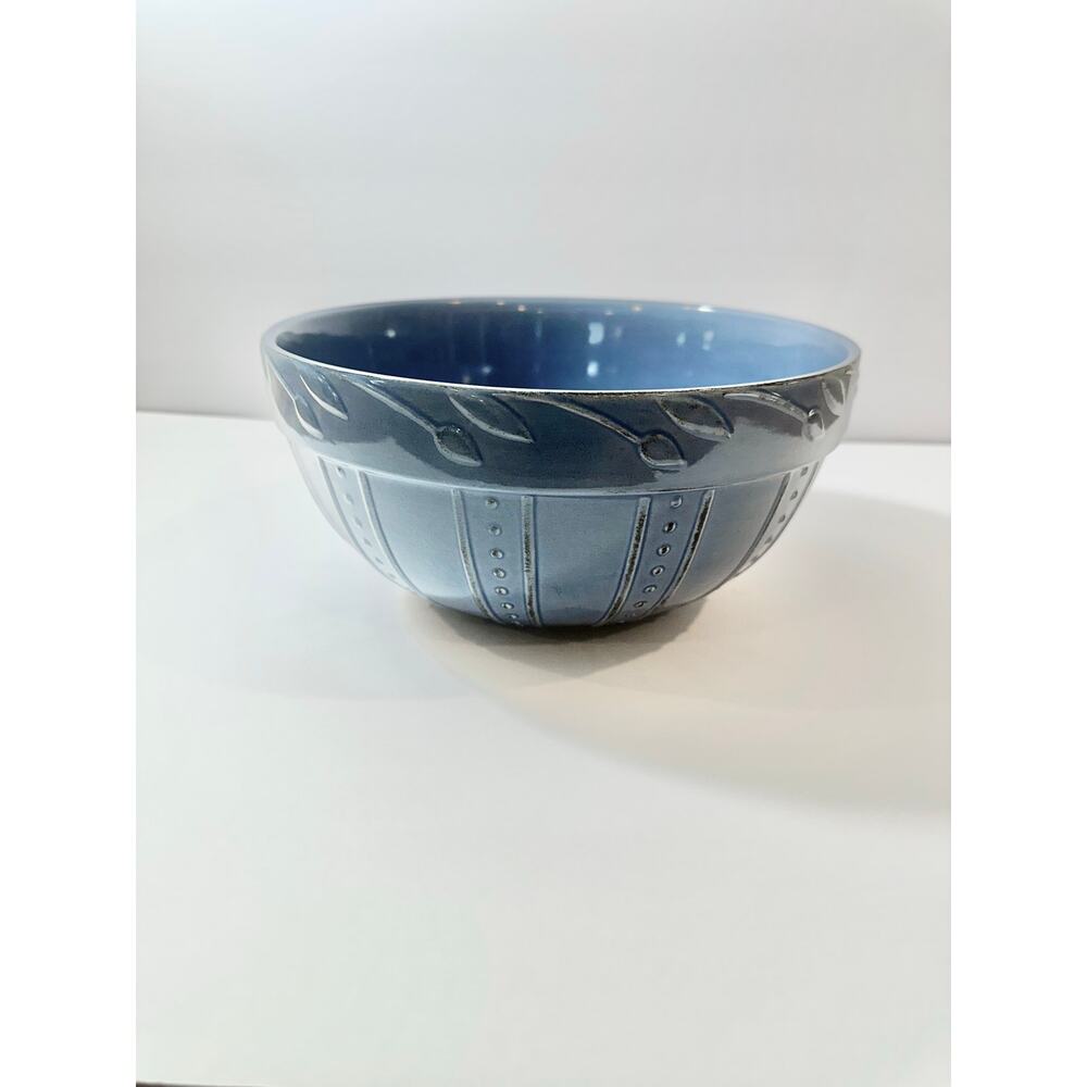 2001 Sorrento Signature Mediterranean  Blue Mixing Bowl, Large Stoneware Bowl